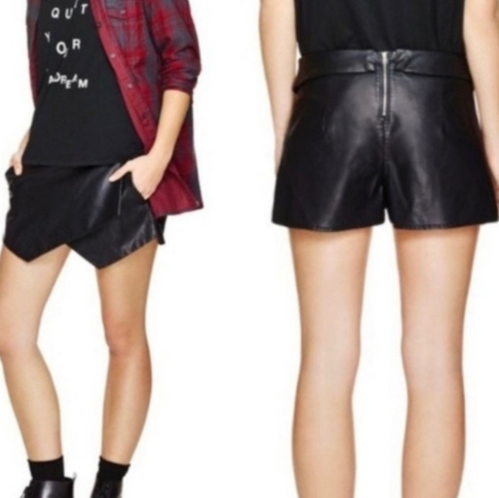 Talula faux leather mini skorts size 2